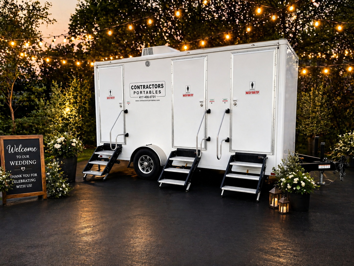 VIP restroom trailer